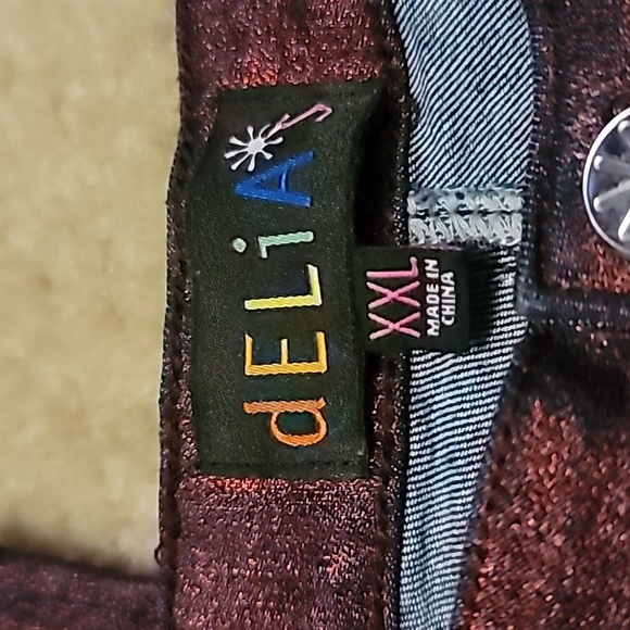 dELia Red Shimmer Jeans - Picture 3 of 4